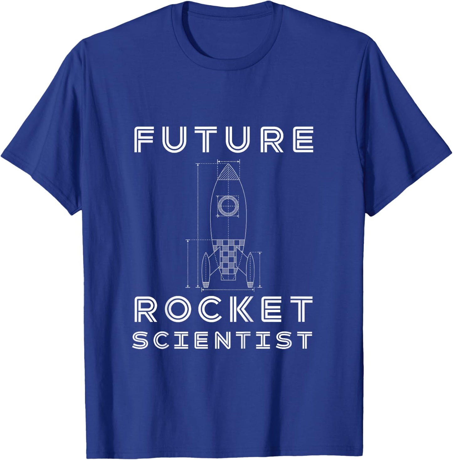 Engineering Gift Boys Girls Kids Future Rocket Scientist T-Shirt - T-Shirt | Royal