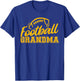 Game Day Yellow Black High School Football Grandma T-Shirt - T-Shirt | Royal
