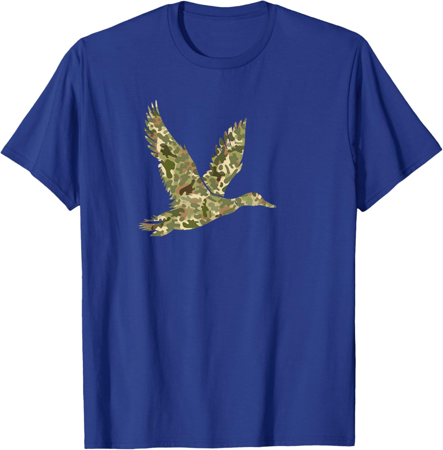 Southern Hunting Dog Duck Camo Vintage Hunter Gifts T-Shirt - T-Shirt | Royal