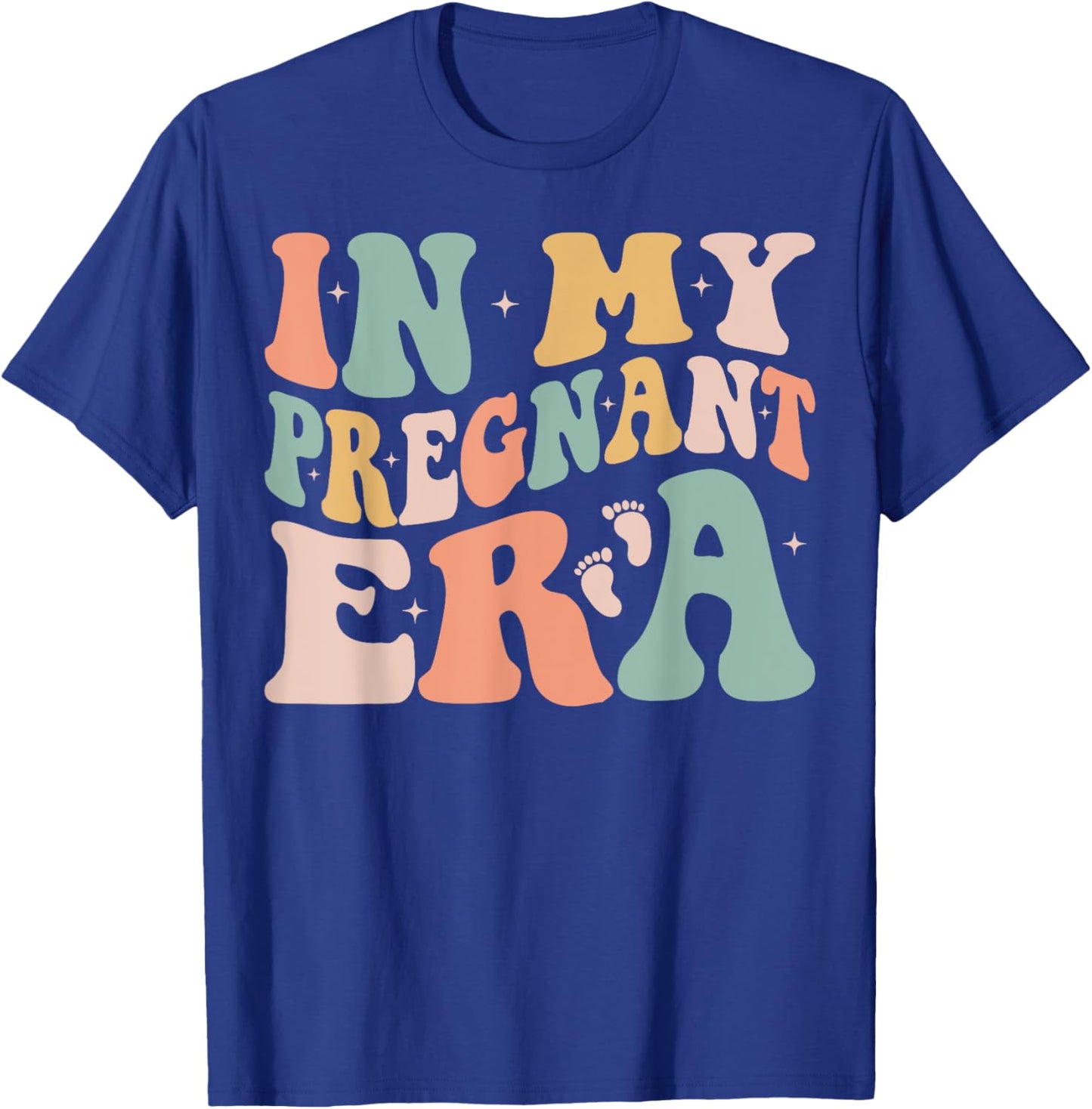 In My Pregnant Era Funny Pregnancy Announcement Pregnant T-Shirt - T-Shirt | Royal