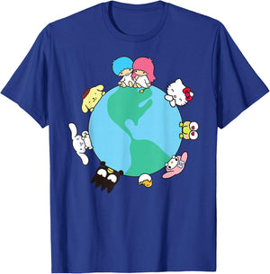 Hello Kitty and Friends Sanrio Earth T-Shirt - T-Shirt | Royal