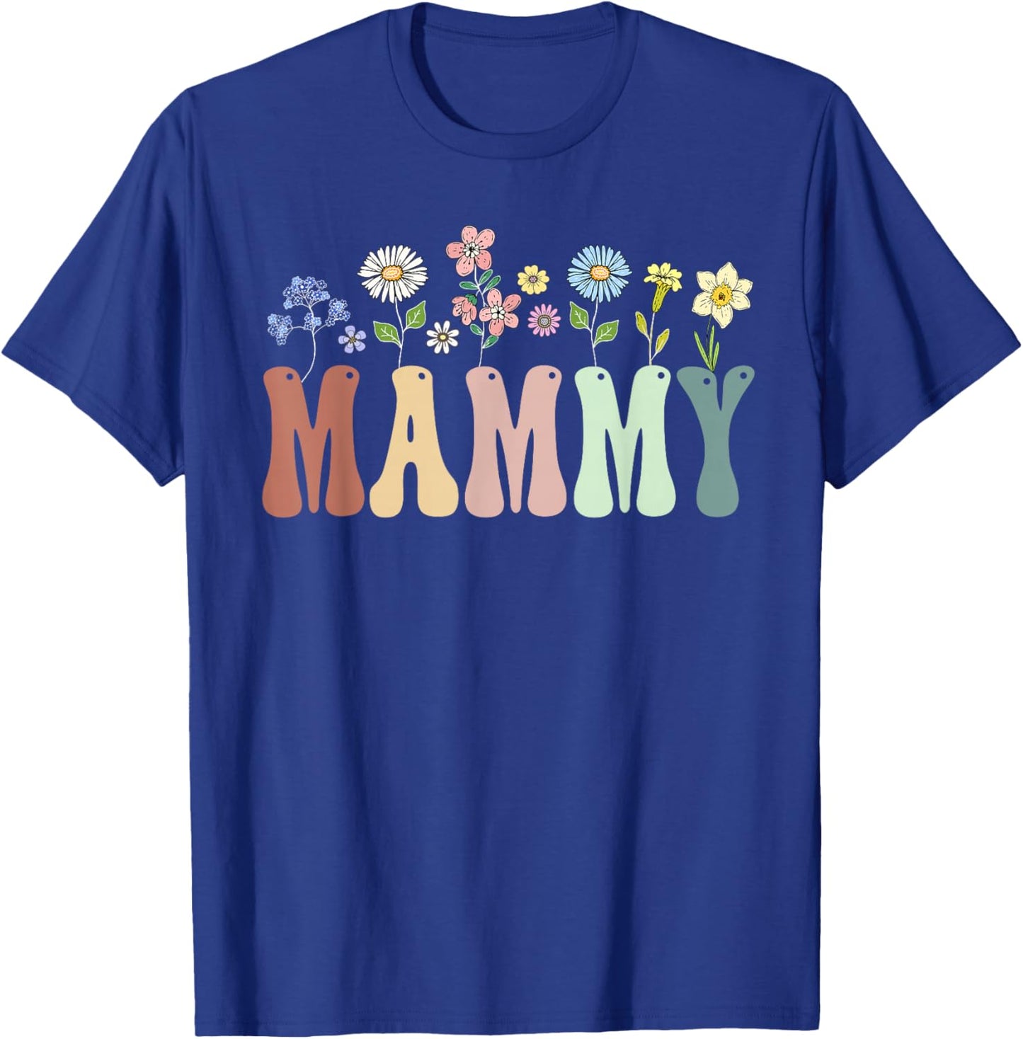 Mammy Gifts Women Wildflower Floral Design Mammy T-Shirt - T-Shirt | Royal