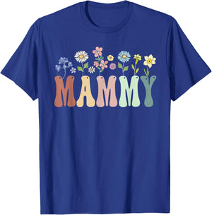 Mammy Gifts Women Wildflower Floral Design Mammy T-Shirt - T-Shirt | Royal