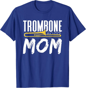 Trombone Mom Instrument Trombones Trombonist Player Mother T-Shirt - T-Shirt | Royal