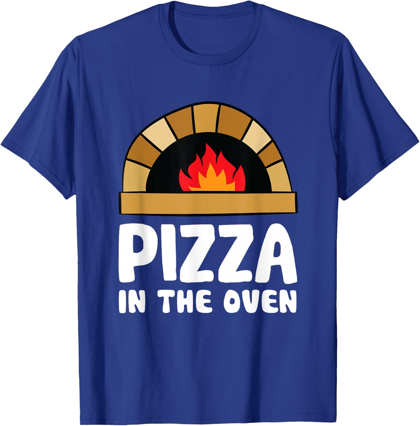 Pizza In The Oven Pregnant Women Pregnancy T-Shirt - T-Shirt | Royal