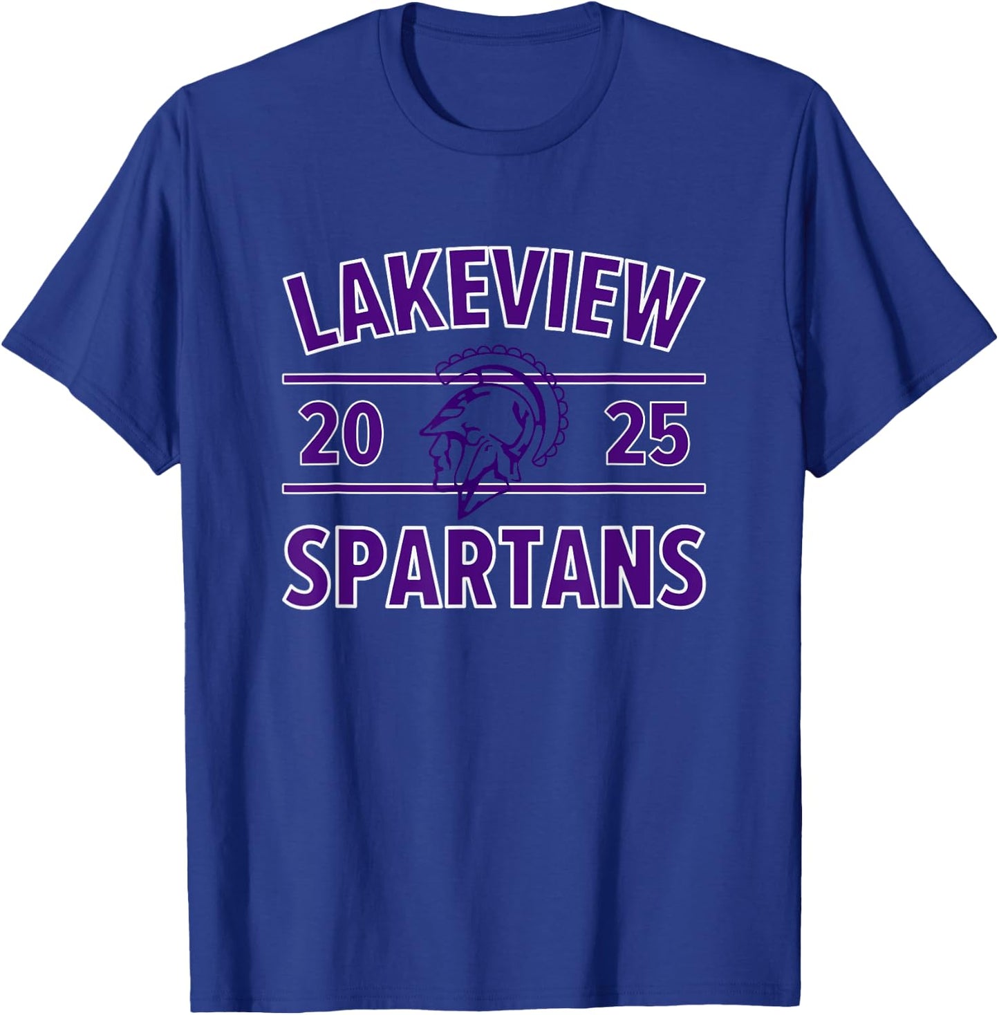 Lakeview Spartans Logo 2025 HS T-Shirt - T-Shirt | Royal
