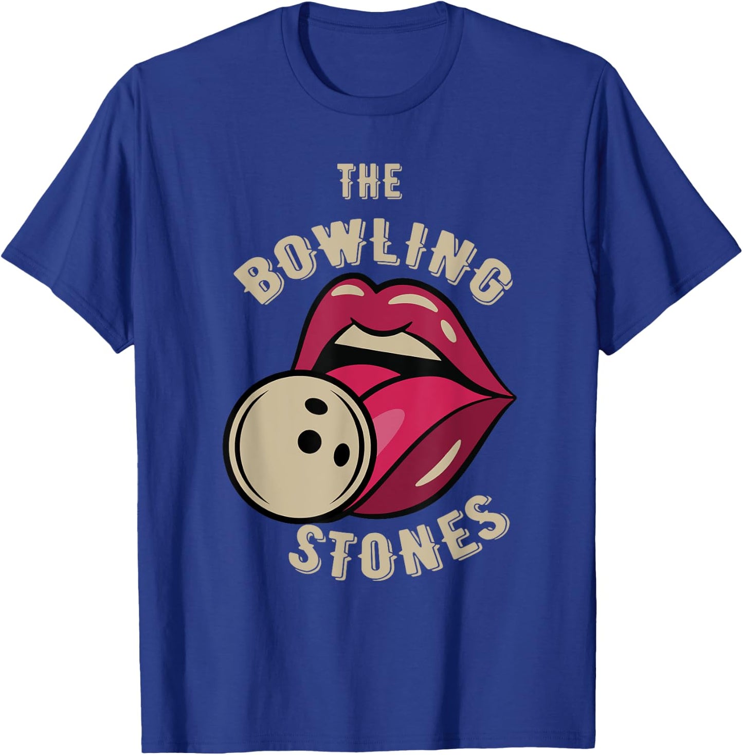 Funny Pun Bowling Stone T-Shirt - T-Shirt | Royal