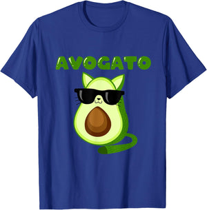 Avogato Cat Cinco De Mayo Meow Avogado T-Shirt - T-Shirt | Royal
