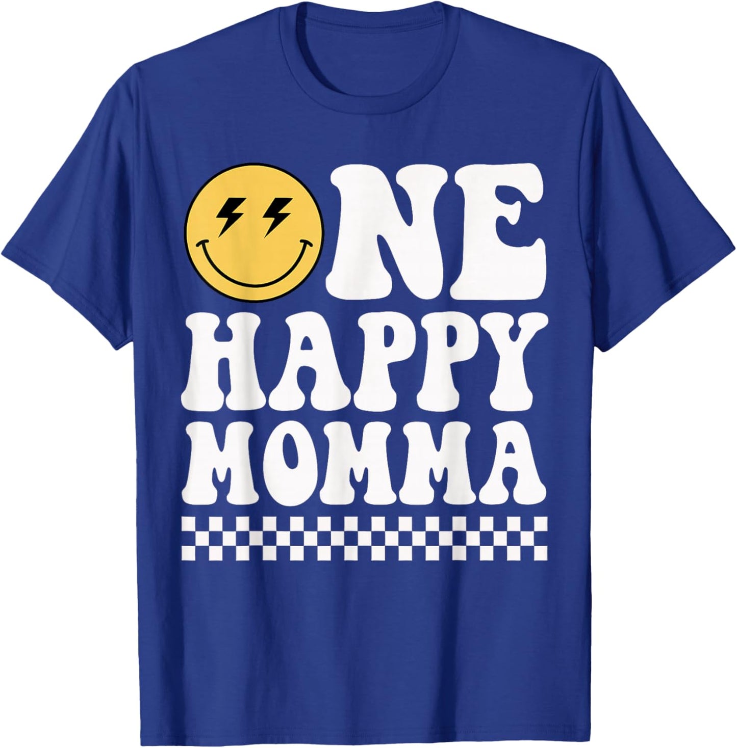 One Happy Dude Momma 1st Birthday Family Matching T-Shirt - T-Shirt | Royal