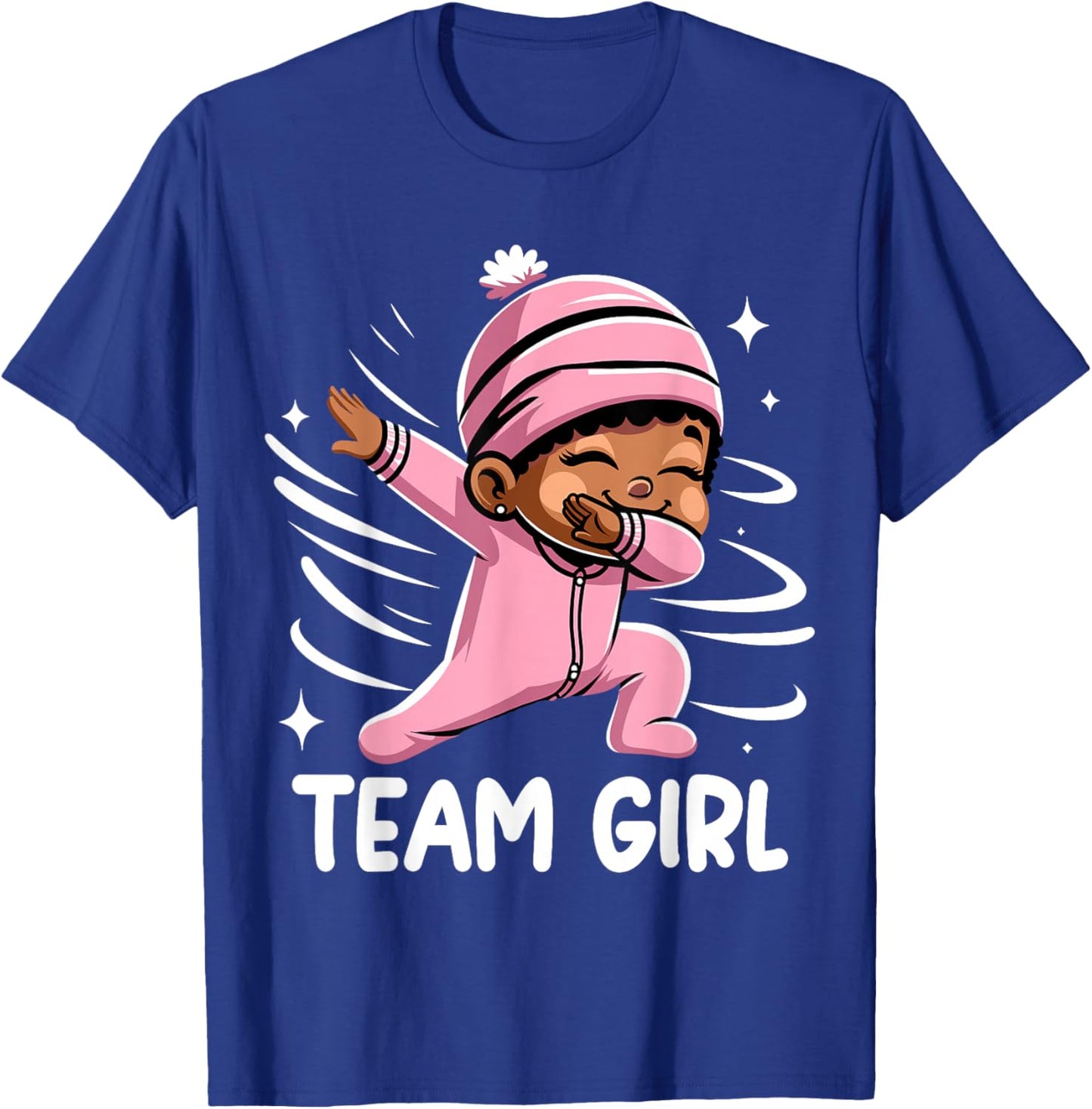 Gender Reveal Party Team Girl Baby Announcement T-Shirt - T-Shirt | Royal