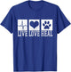 Vet Tech Live Love Heal Veterinary Dog Storage T-Shirt - T-Shirt | Royal