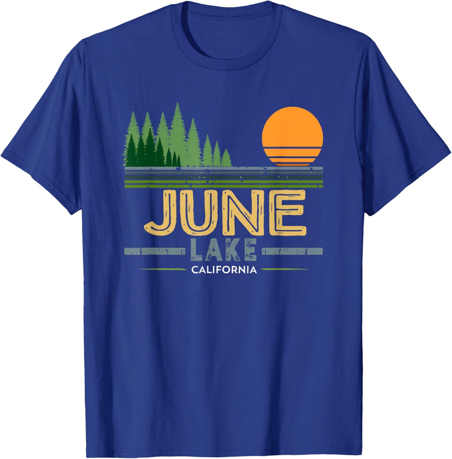 Vintage June Lake California T-Shirt - T-Shirt | Royal