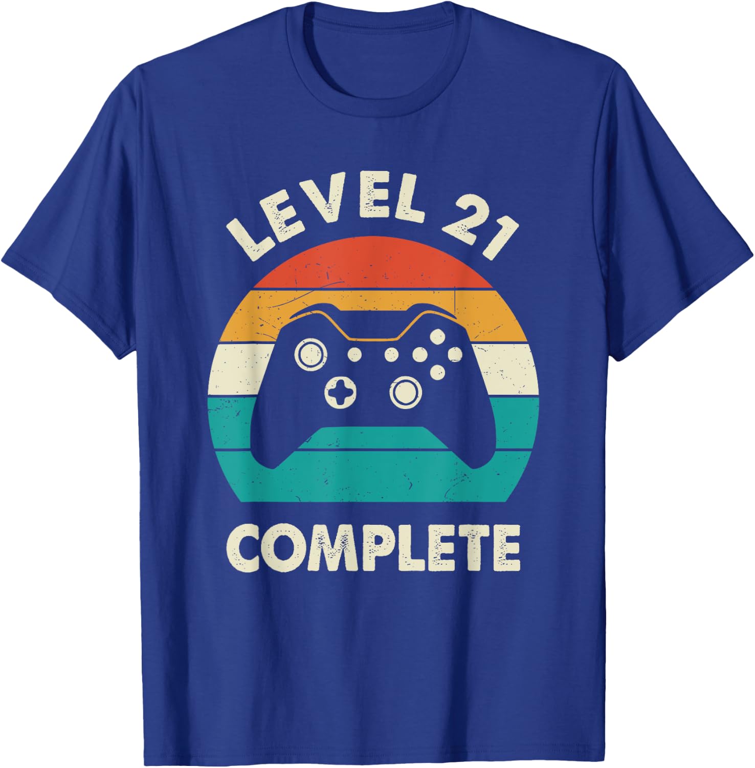Level 21 Complete 21st Funny Wedding Anniversary For Couples T-Shirt - T-Shirt | Royal