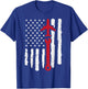 US Flag Airplane Wrench Aircraft Mechanic Patriot Men Women T-Shirt - T-Shirt | Royal