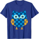Dot Day Dotted Owl Colorful Make Mark Men Women Kids Teacher T-Shirt - T-Shirt | Royal