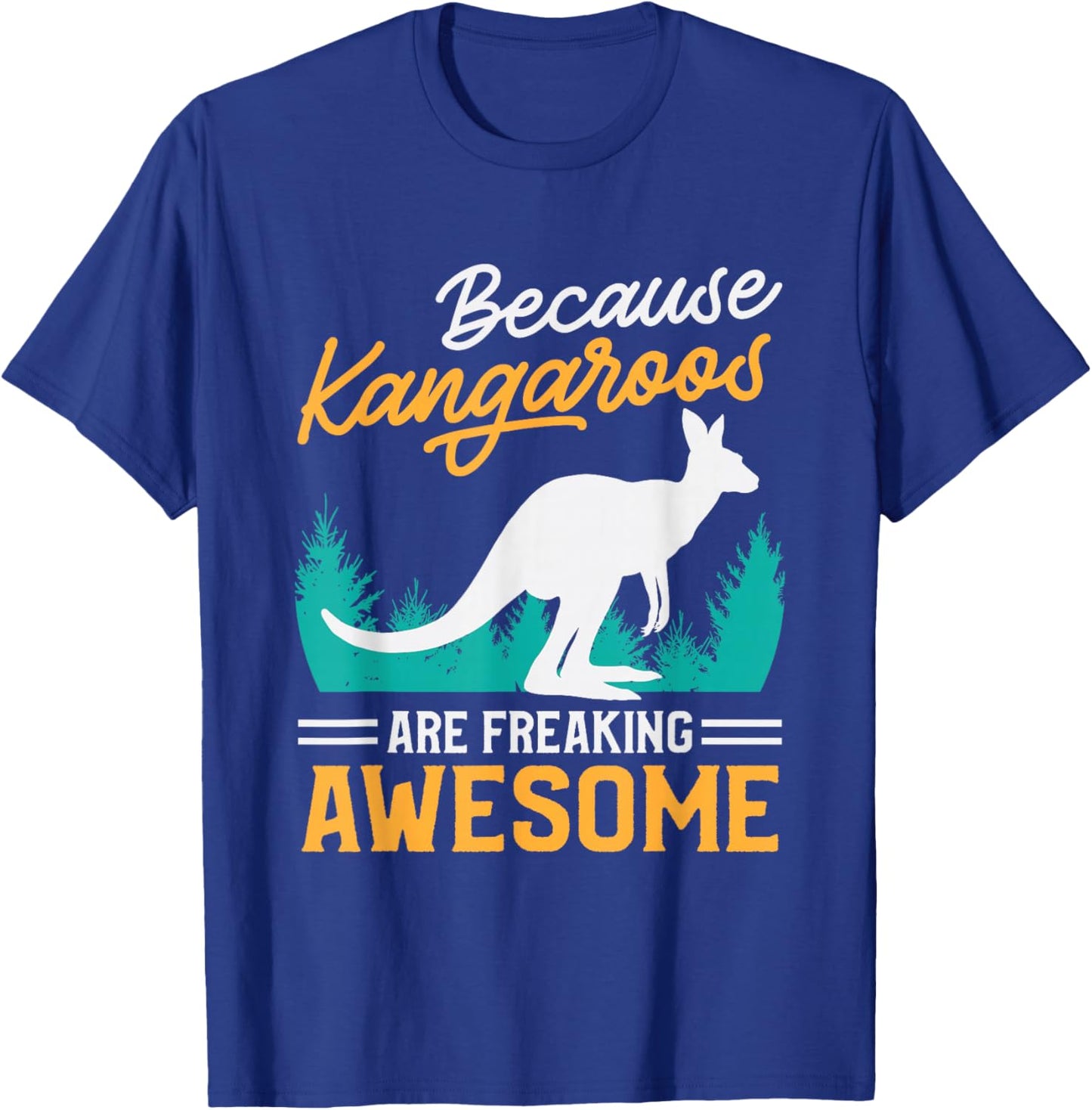 Kangaroo Design Men Women Boys Girls Kids Kangaroo Animal T-Shirt - T-Shirt | Royal