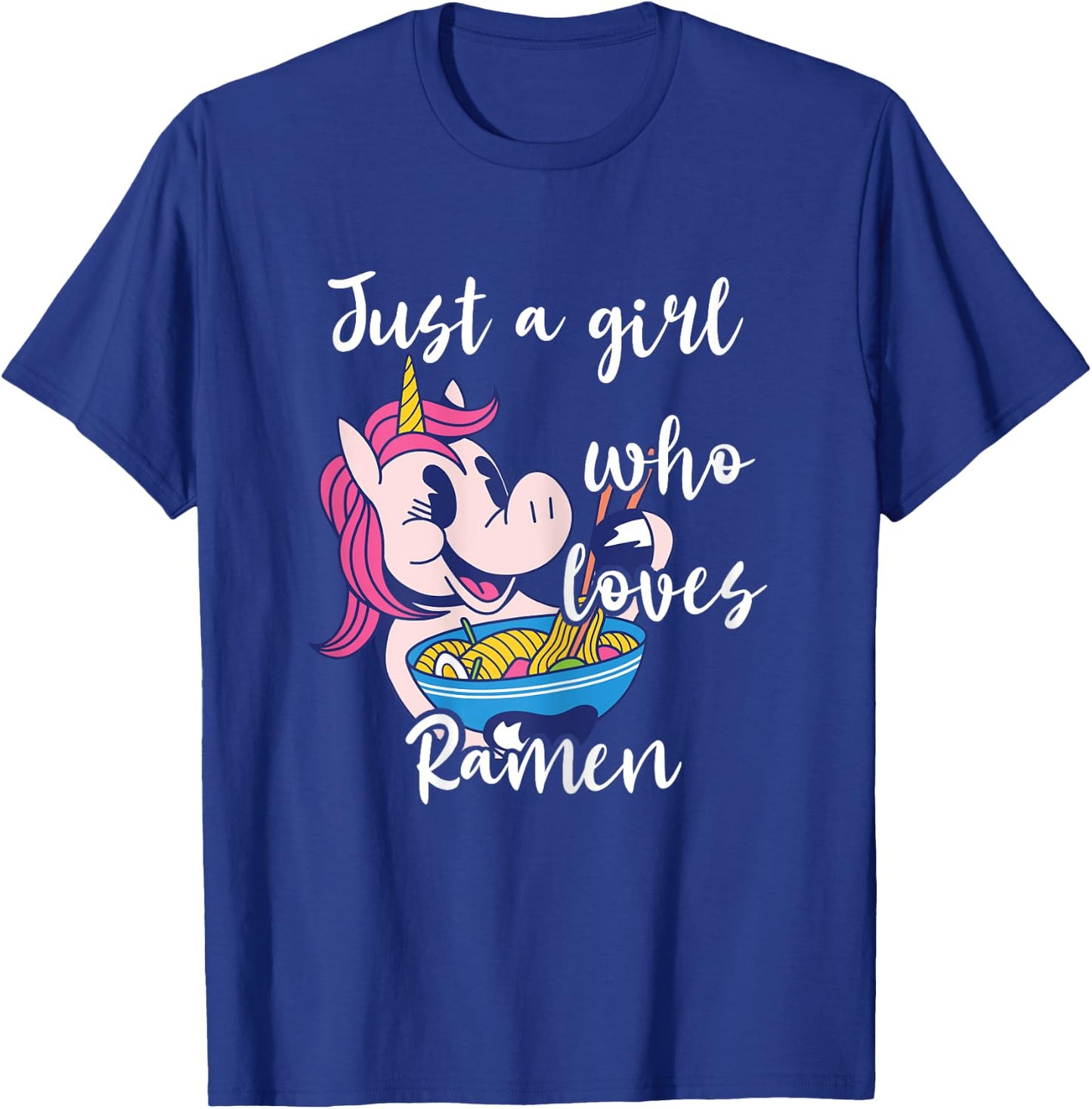 Ramen Unicorn Japanese Noodle Unicorn Manga Anime Soup T-Shirt - T-Shirt | Royal
