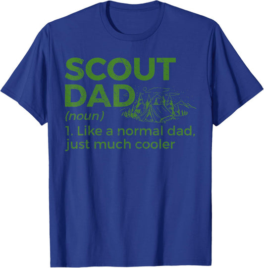 Scouting Funny Scout Dad Definition T-Shirt - T-Shirt | Royal