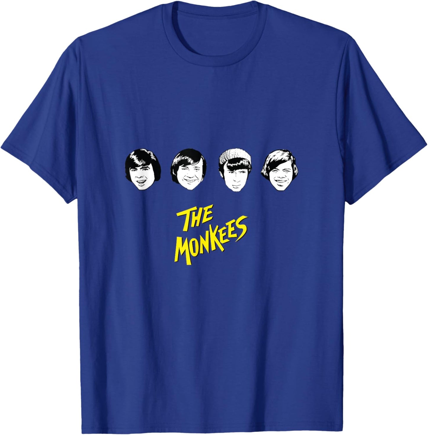 The Monkees B&W Faces T-Shirt - T-Shirt | Royal