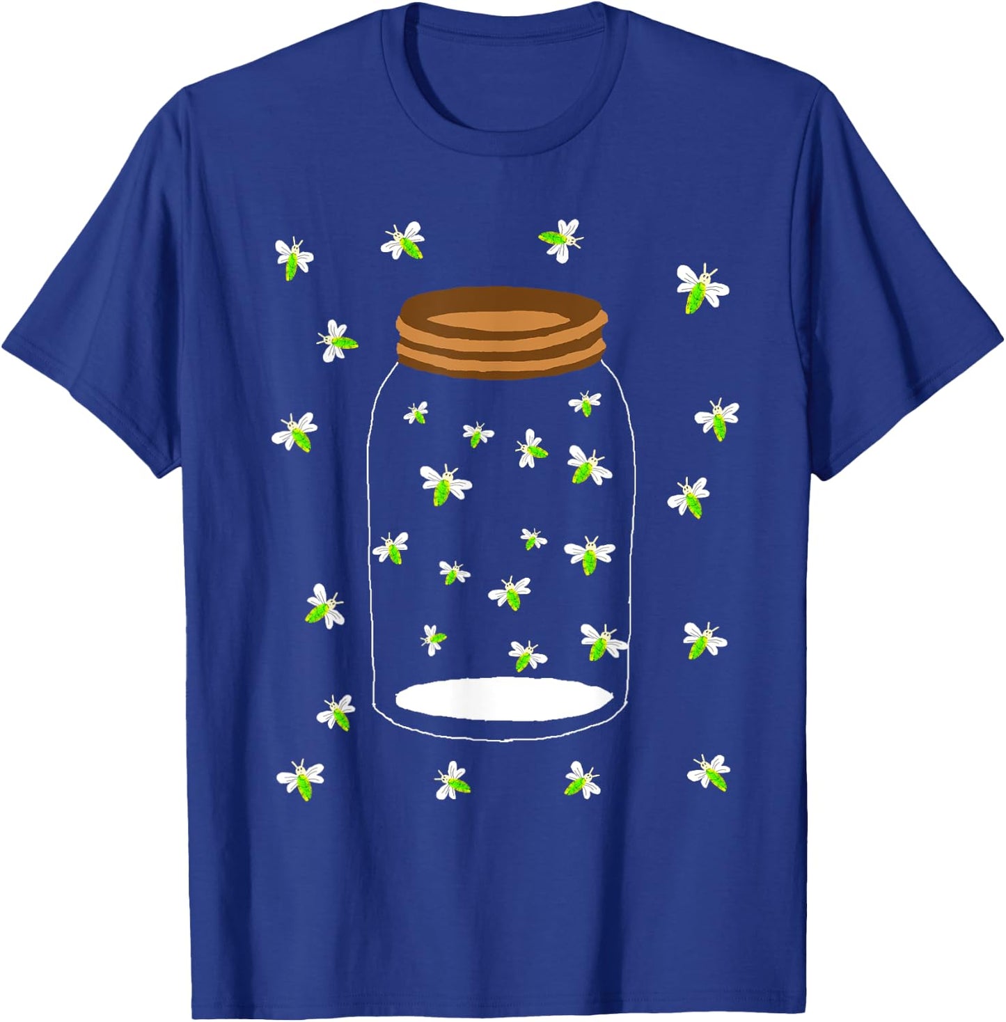 Fireflies Bugs in A Jar Firefly Lightning Insects T-Shirt - T-Shirt | Royal