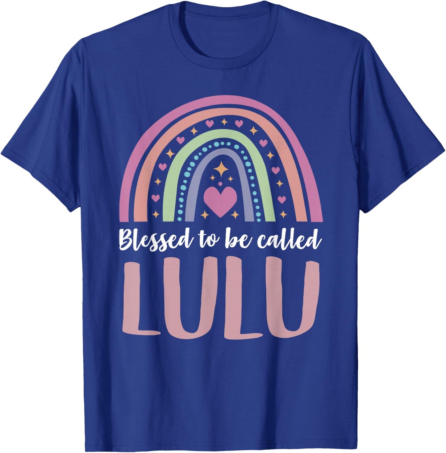 Lulu Shirt for Grandma Women Mothers Day Blessed Lulu T-Shirt - T-Shirt | Royal