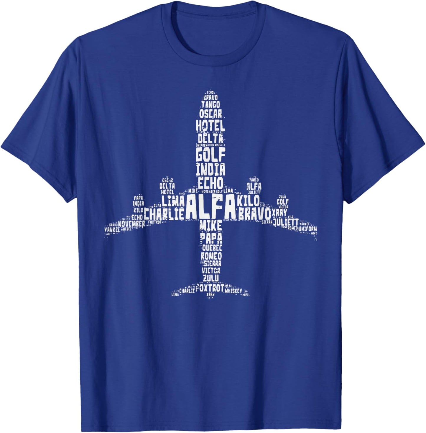 Pilot Airplane Phonetic Alphabet Aviation Men Women Kids Boy T-Shirt - T-Shirt | Royal