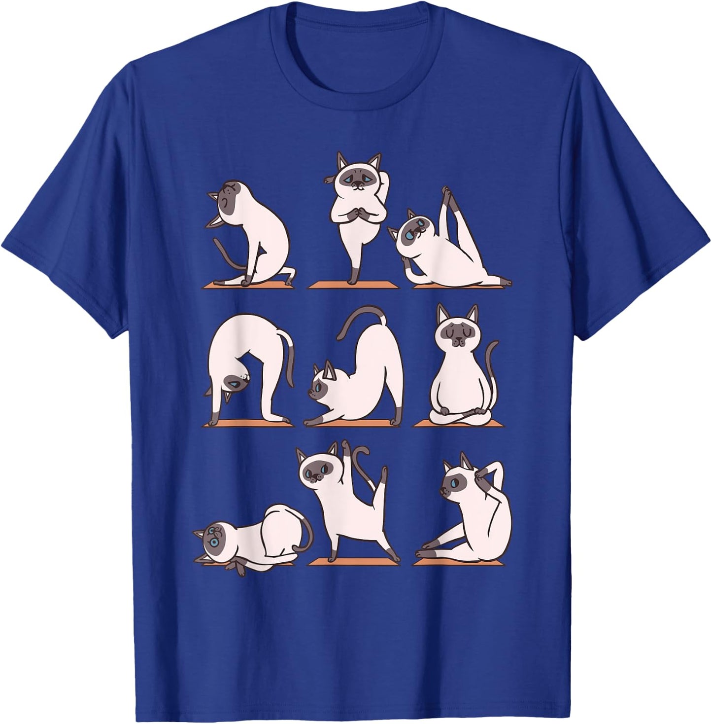 Siamese Cat Yoga T-Shirt - T-Shirt | Royal