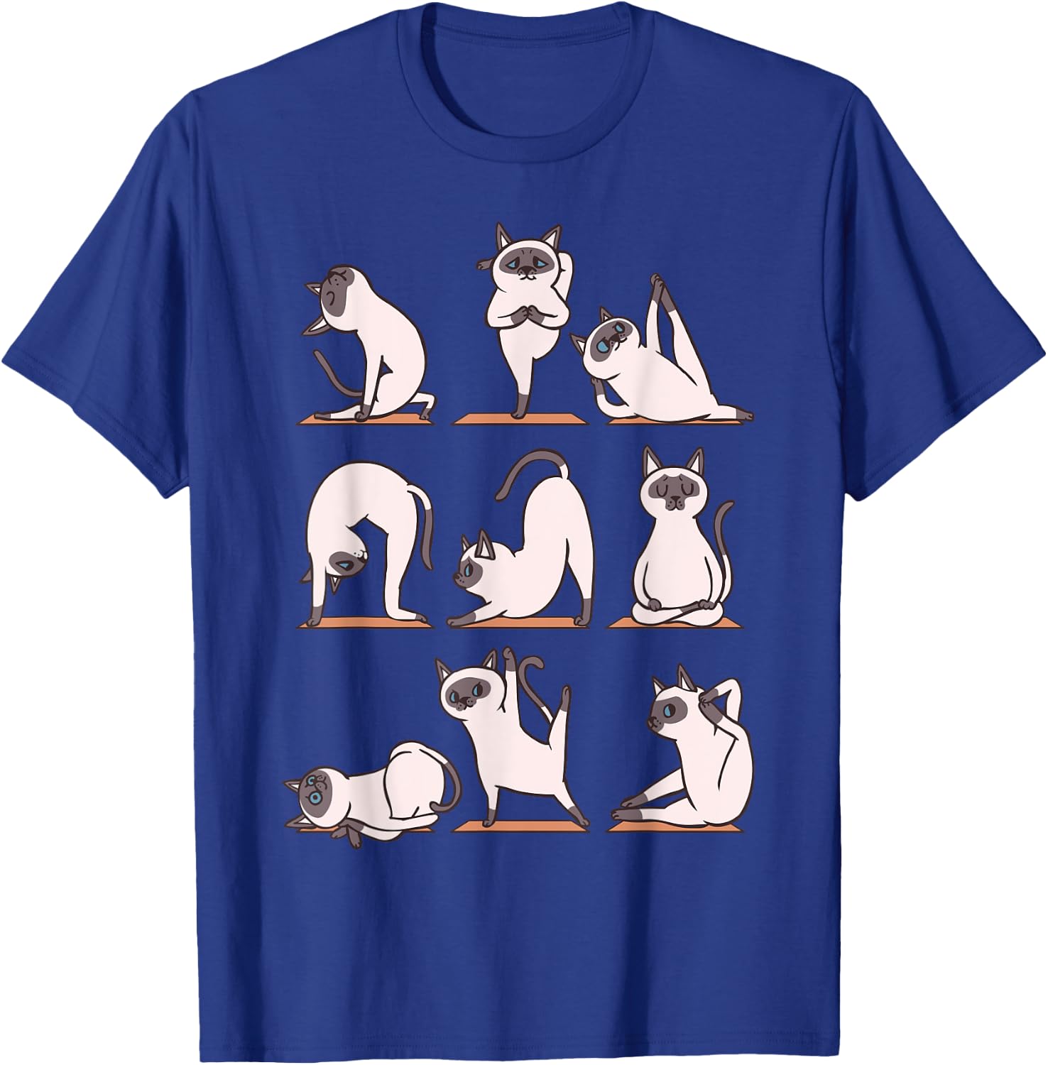Siamese Cat Yoga T-Shirt - T-Shirt | Royal