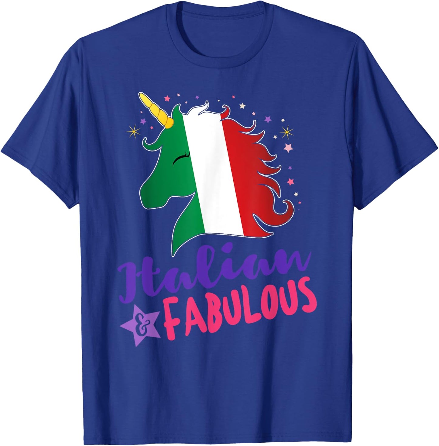 Italian Pride Gift Italian Unicorn T-Shirt - T-Shirt | Royal