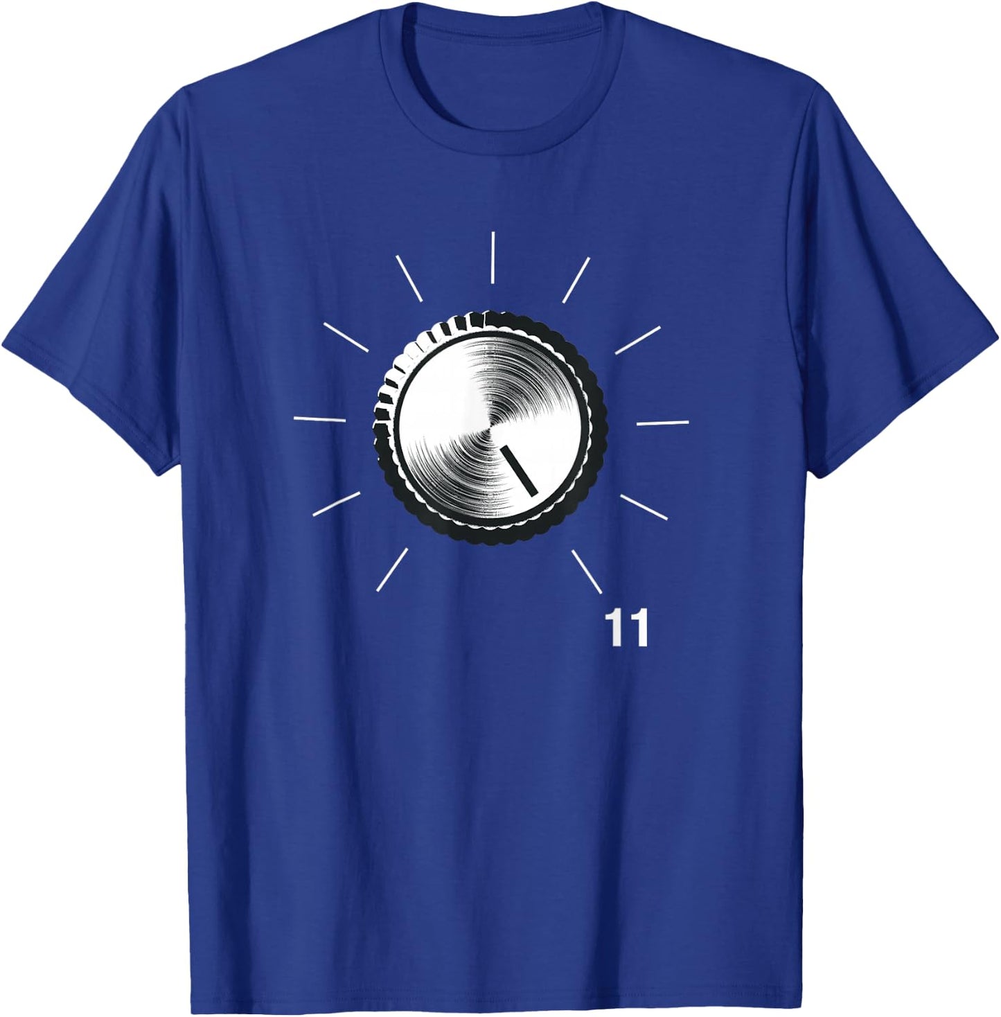 This Go to Eleven - Vintage Tube Amp Volume Control T-Shirt - T-Shirt | Royal