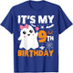 It's My 9th Birthday 9 Years Old Ghost Pumpkin Halloween T-Shirt - T-Shirt | Royal