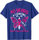 Butterfly 40 Years & Counting I'm A Breast Cancer Survivor T-Shirt - T-Shirt | Royal