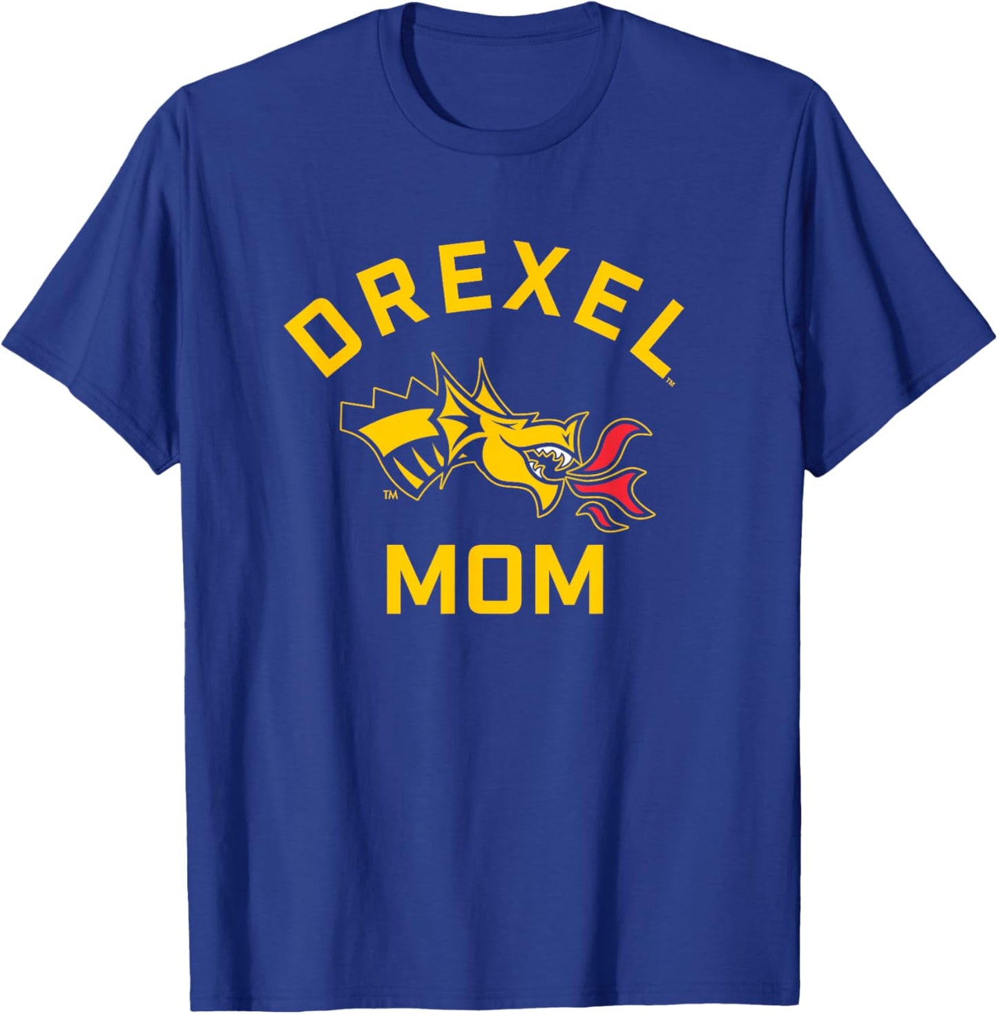 Drexel University Dragons Arched Mom T-Shirt - T-Shirt | Royal