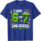 7th Birthday I was 6 Now I'm 7 Unlocked 67 Boys Kids Youth T-Shirt - T-Shirt | Royal