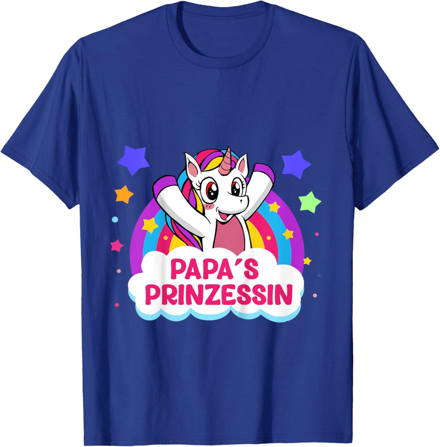 Mädchen Vater Papa Tochter Einhorn Papa Prinzessin Vatertag T-Shirt - T-Shirt | Royal