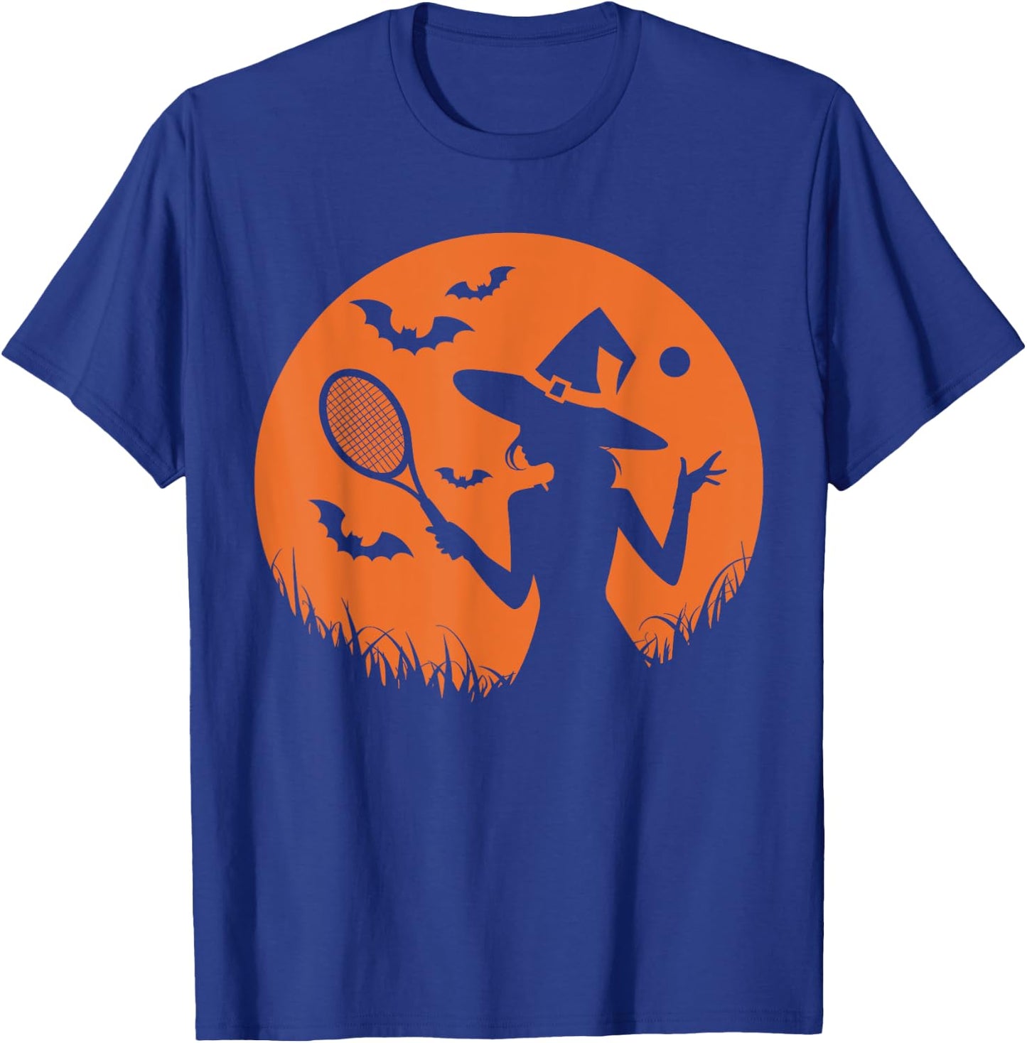 Tennis Halloween Witch Costume For Tennis Players Coaches T-Shirt - T-Shirt | Royal