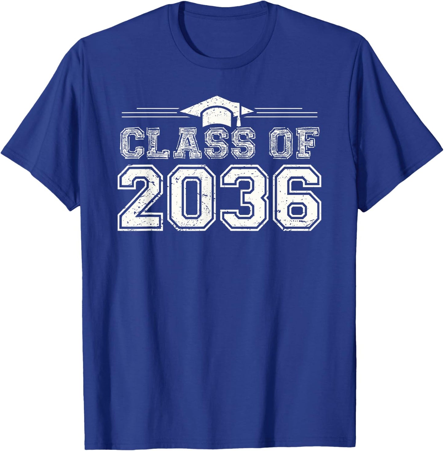 Class of 2036 Grow with me First Day of School T-Shirt - T-Shirt | Royal