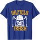 Oilfield Trash Skeleton Skull Roughneck Oilfield Worker T-Shirt - T-Shirt | Royal