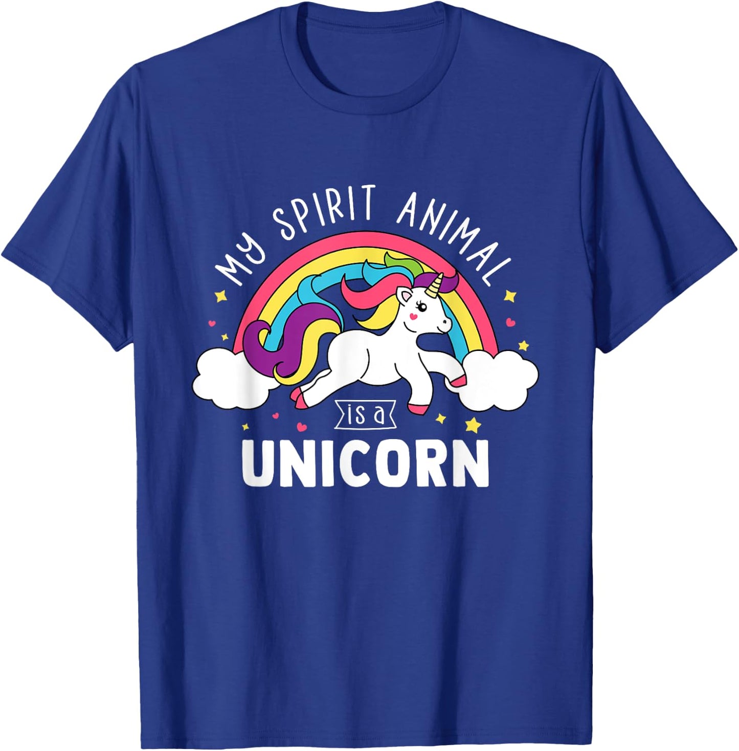 My Spirit Animal Is A Unicorn - Cute Unicorn Gift T-Shirt - T-Shirt | Royal