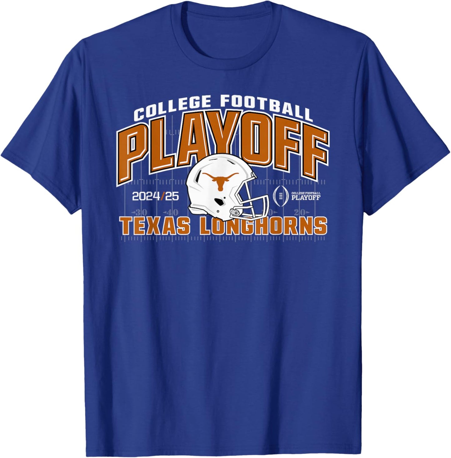 Texas Longhorns College Football Playoff CFP 2024-2025 T-Shirt - T-Shirt | Royal