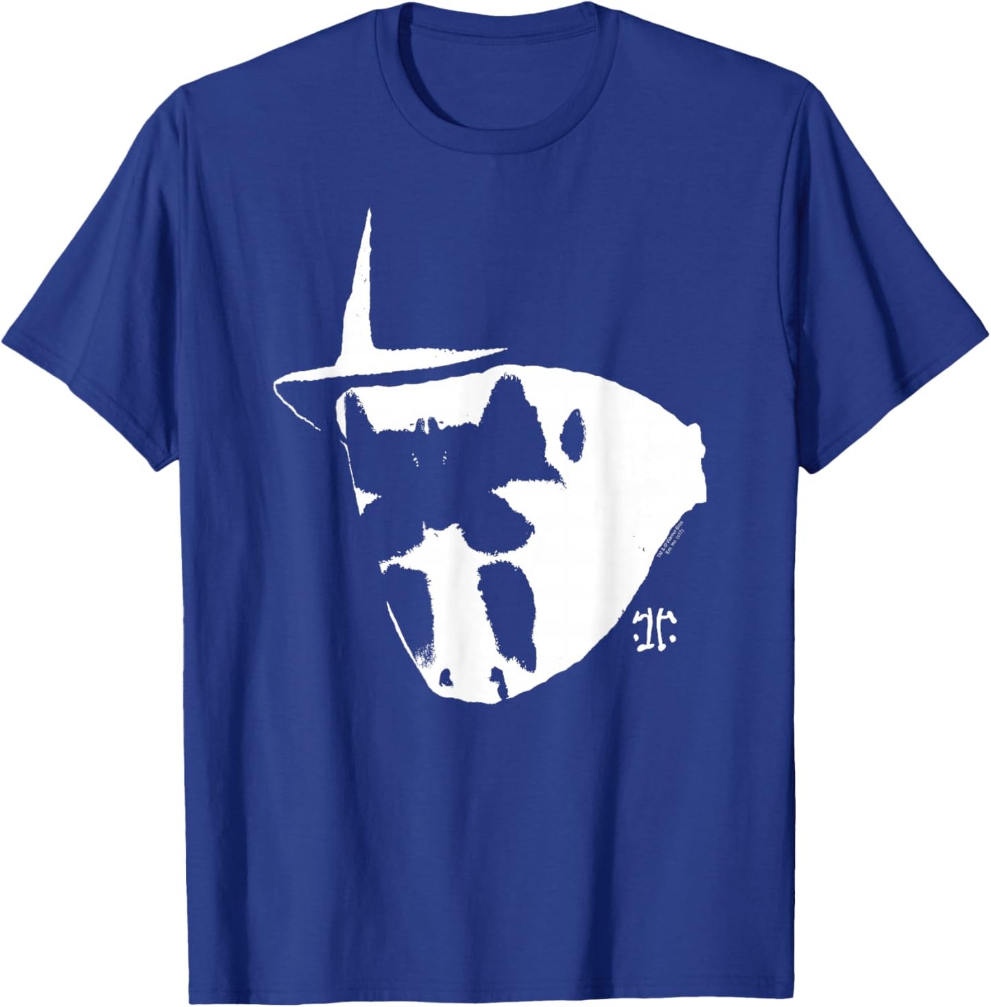 Watchmen Rorschach Mask and Symbol T-Shirt - T-Shirt | Royal
