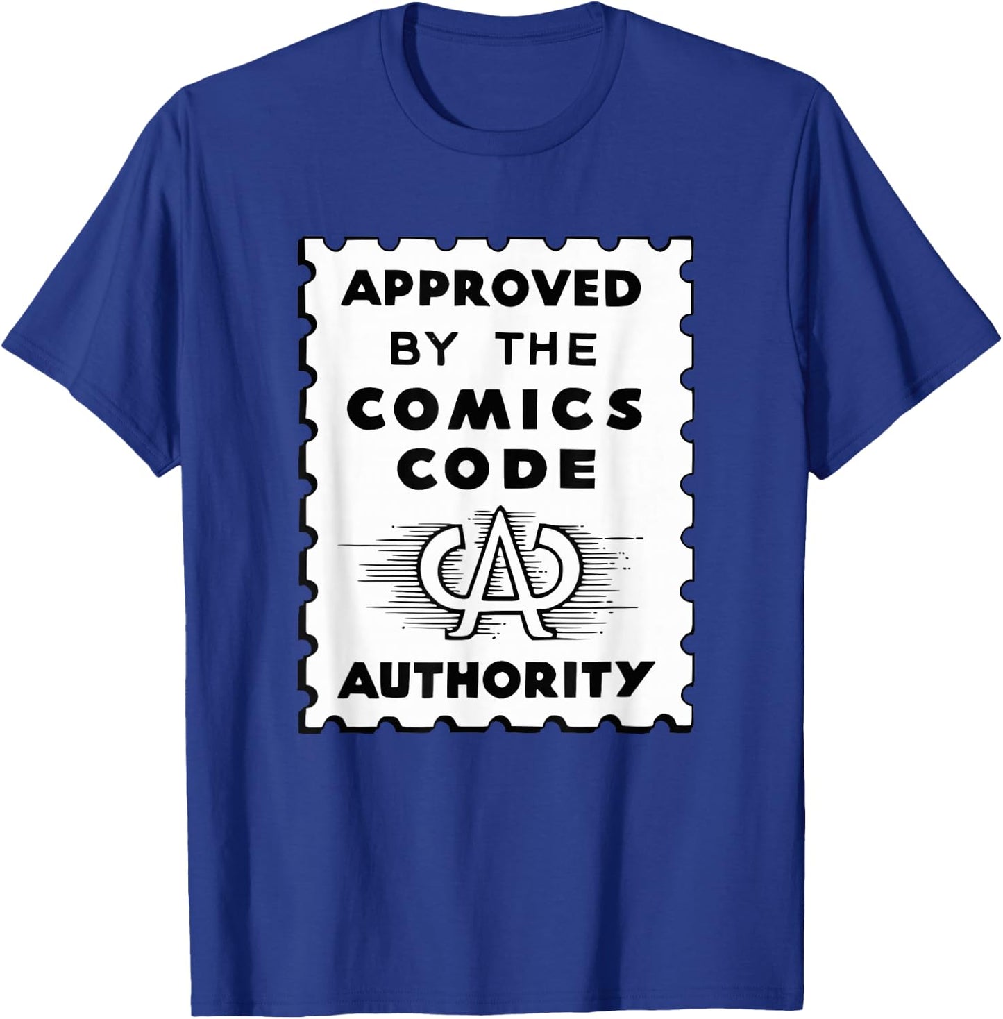 Vintage Comic Code Authority print for Comic Lovers T-Shirt - T-Shirt | Royal