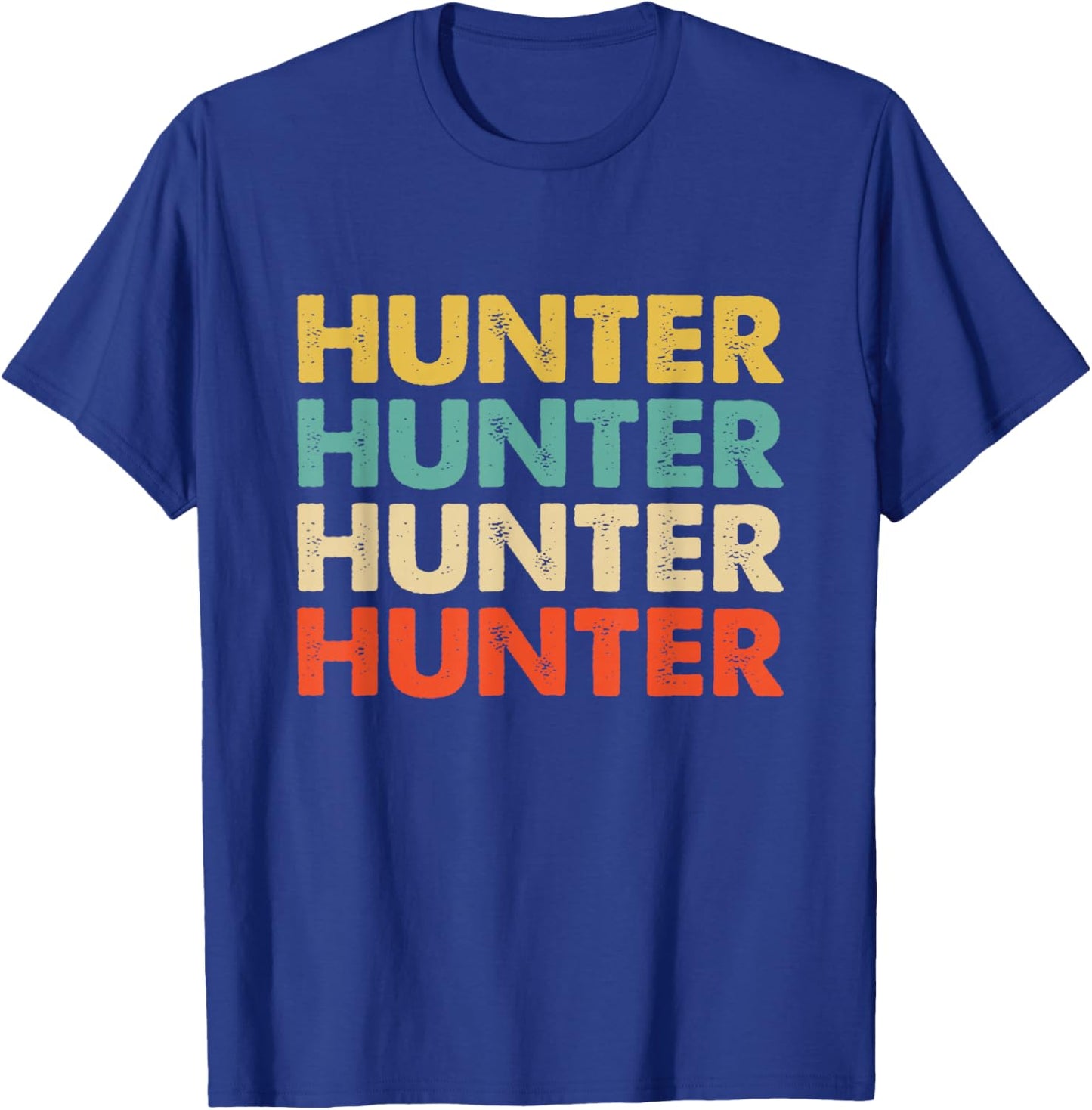Hunter Name Shirts & Gifts Hunter Name -Adults Multicolor Small T-Shirt - T-Shirt | Royal