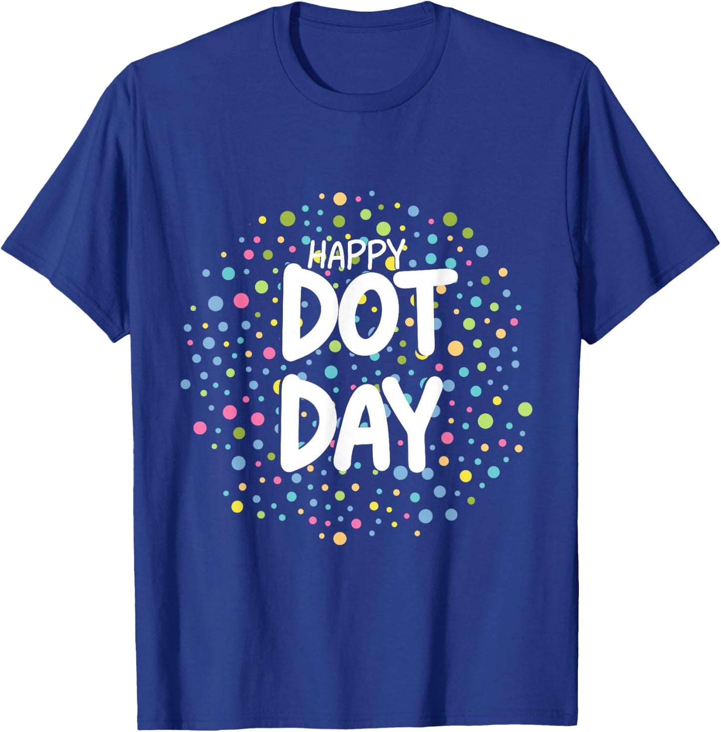 Happy Dot Day September 15th Colorful Polka Dot Boys Kids T-Shirt - T-Shirt | Royal