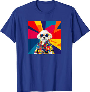 Peekapoo Dog Fashion Cute Colorful Pop Art T-Shirt - T-Shirt | Royal