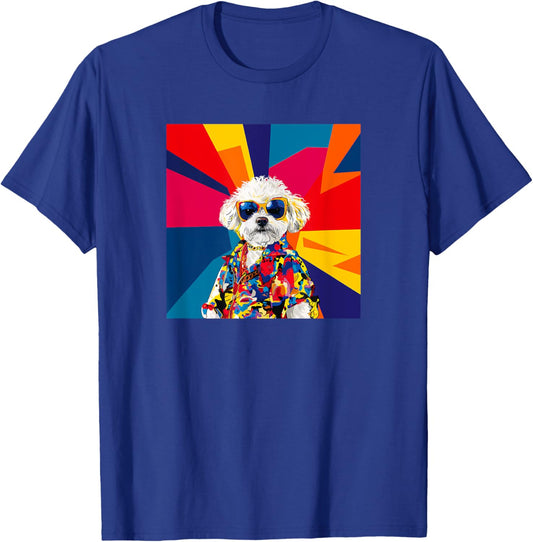 Peekapoo Dog Fashion Cute Colorful Pop Art T-Shirt - T-Shirt | Royal