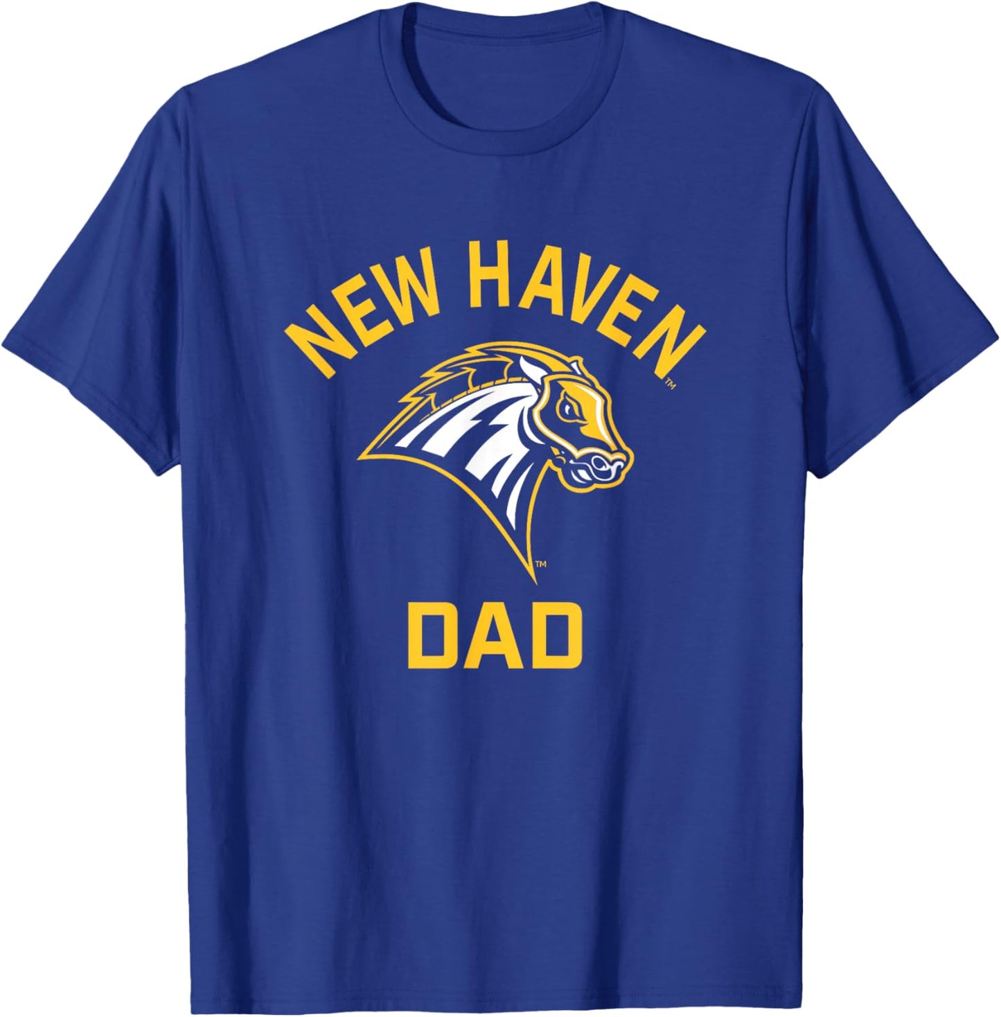 University of New Haven UNH Chargers Arched Dad T-Shirt - T-Shirt | Royal