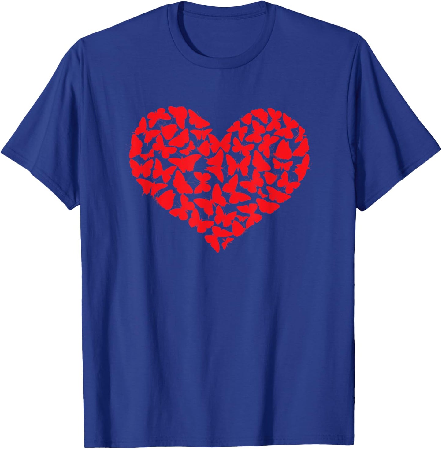 Red Butterfly Heart T-Shirt - T-Shirt | Royal