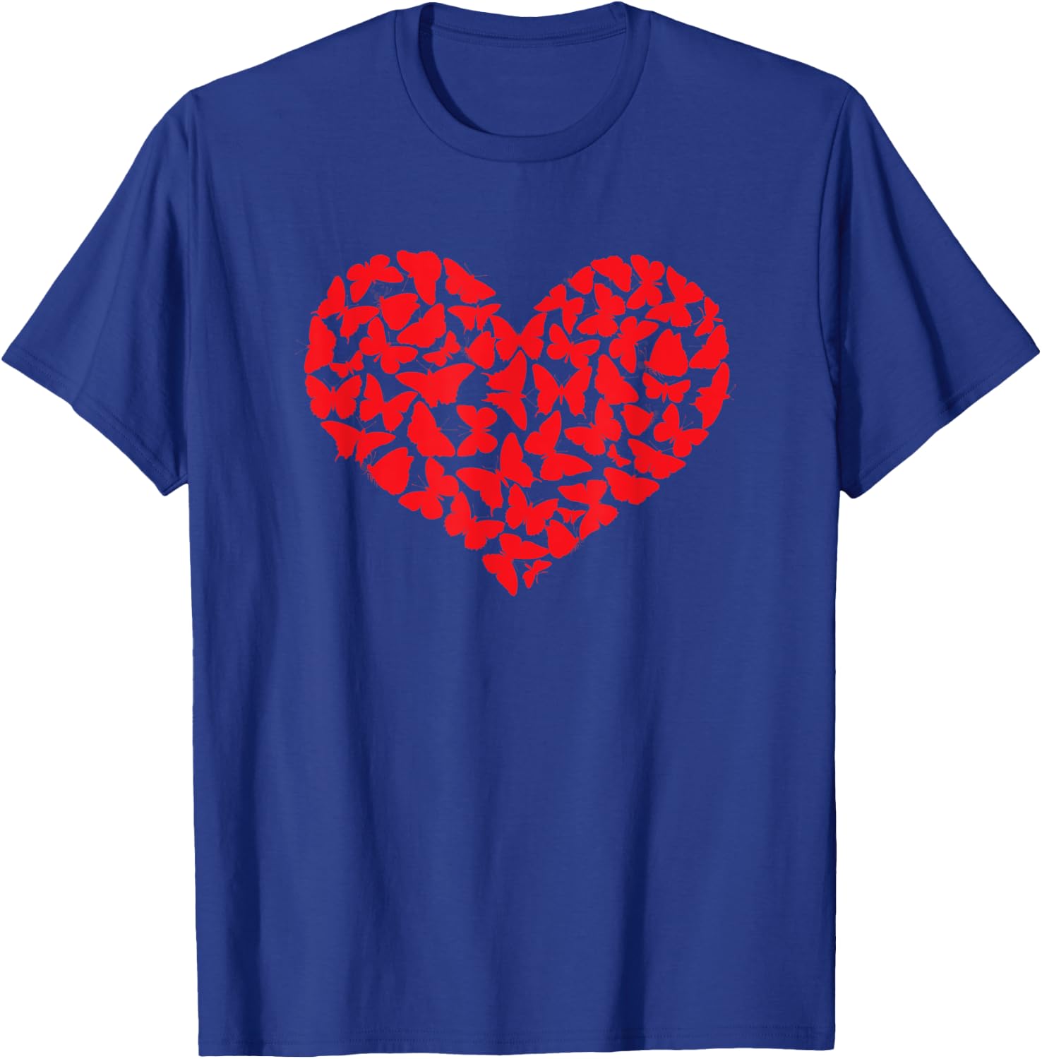 Red Butterfly Heart T-Shirt - T-Shirt | Royal
