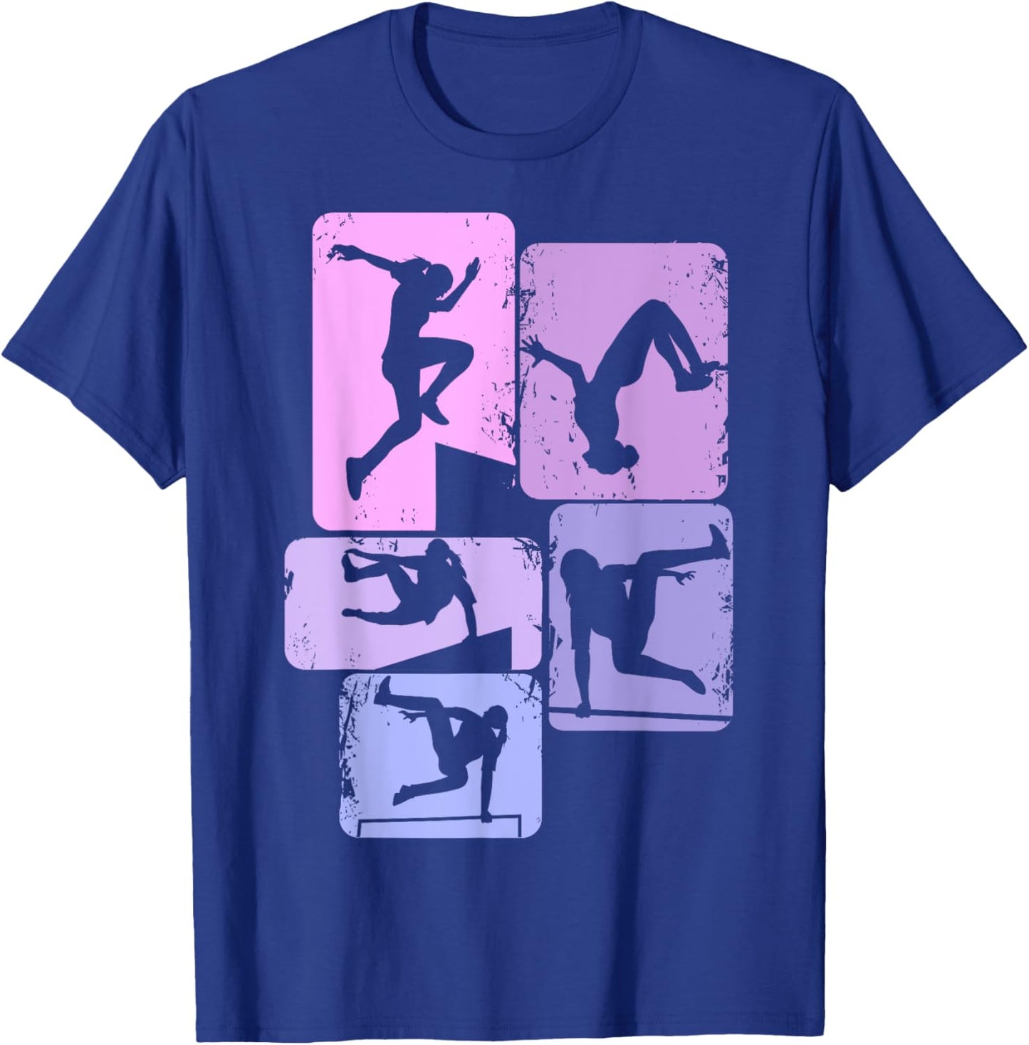 Parkour Girl Freerunner Freerunning Traceur Women Girls T-Shirt - T-Shirt | Royal